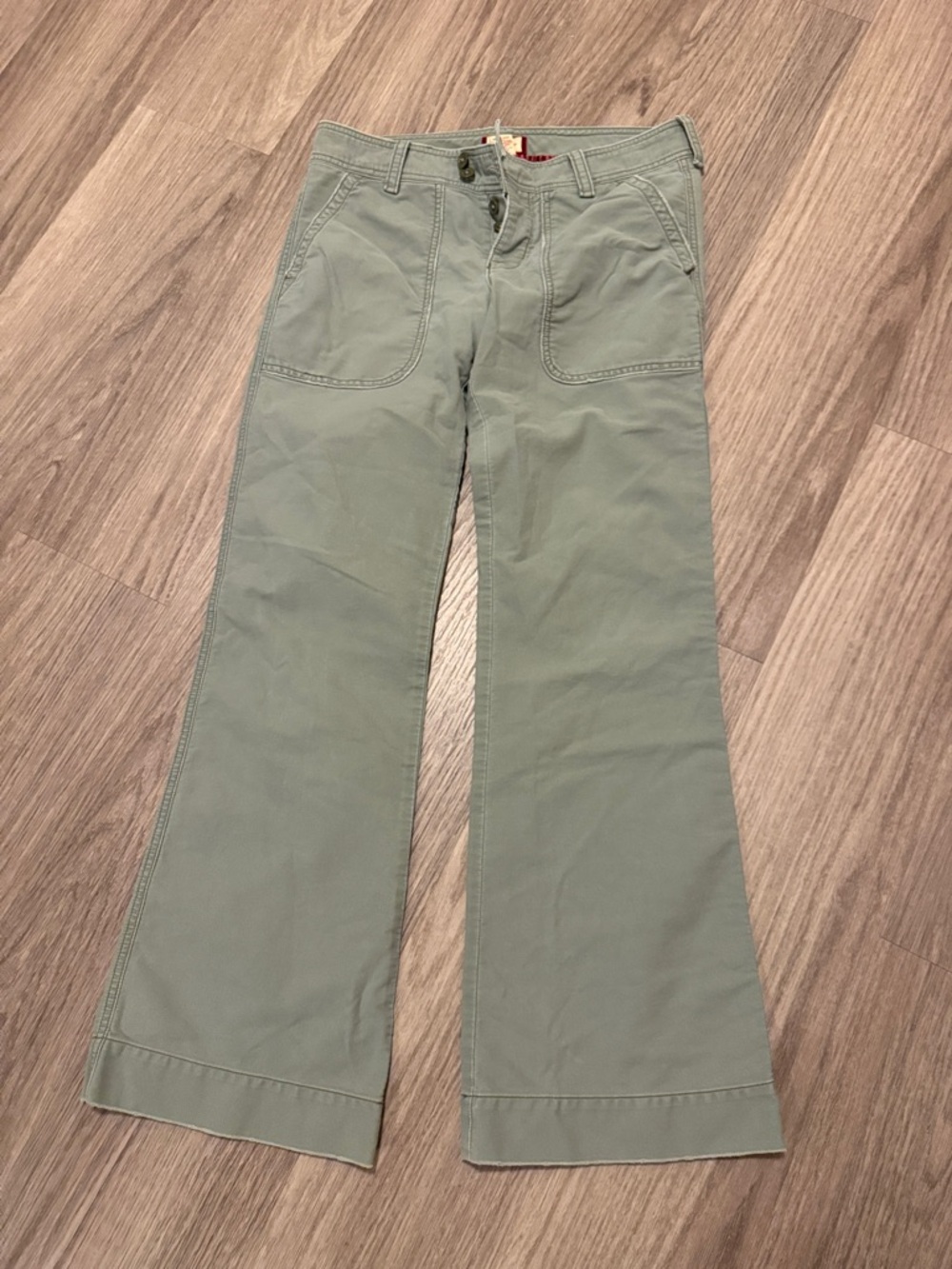 Hollister Sage Green Wide Leg Jeans